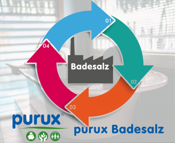 Purux Badesalz Herstellung
